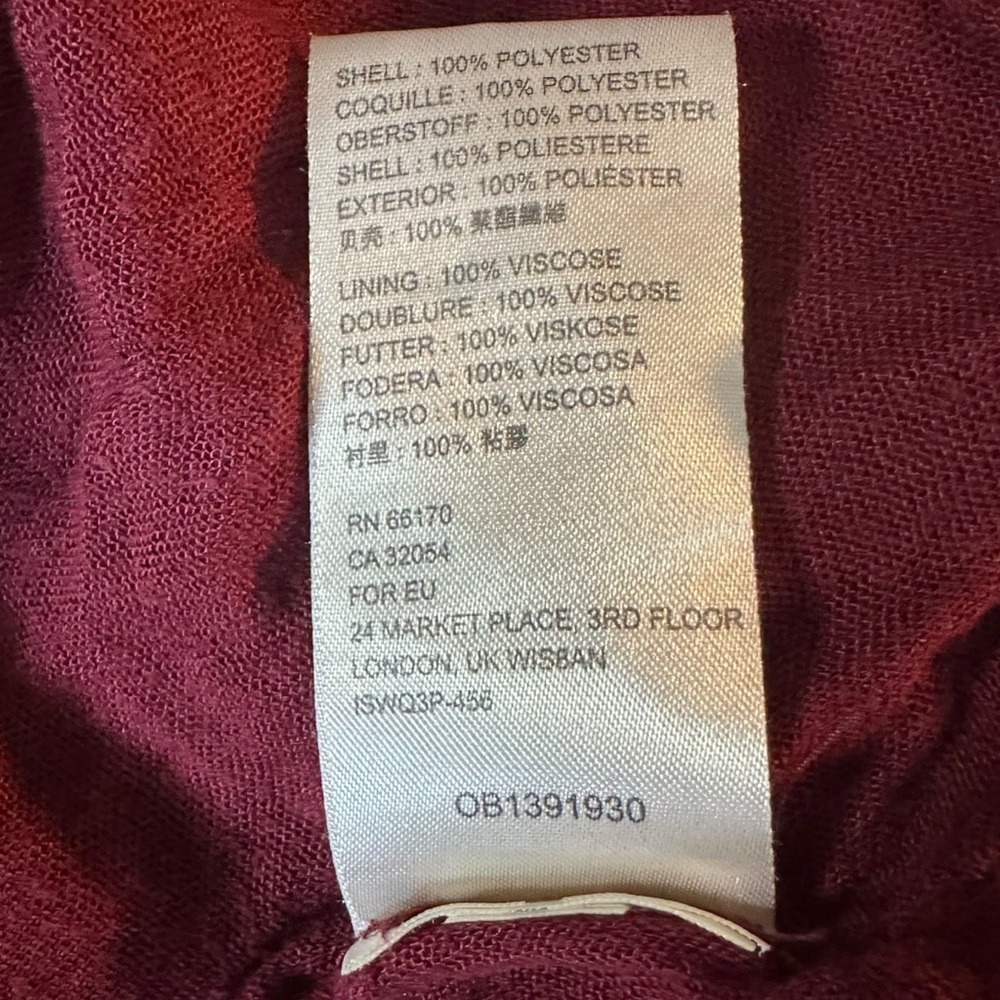 Free People Dainty Renaissance Daphne Velvet Mini Dress Burgundy Brown Small - Picture 15 of 17